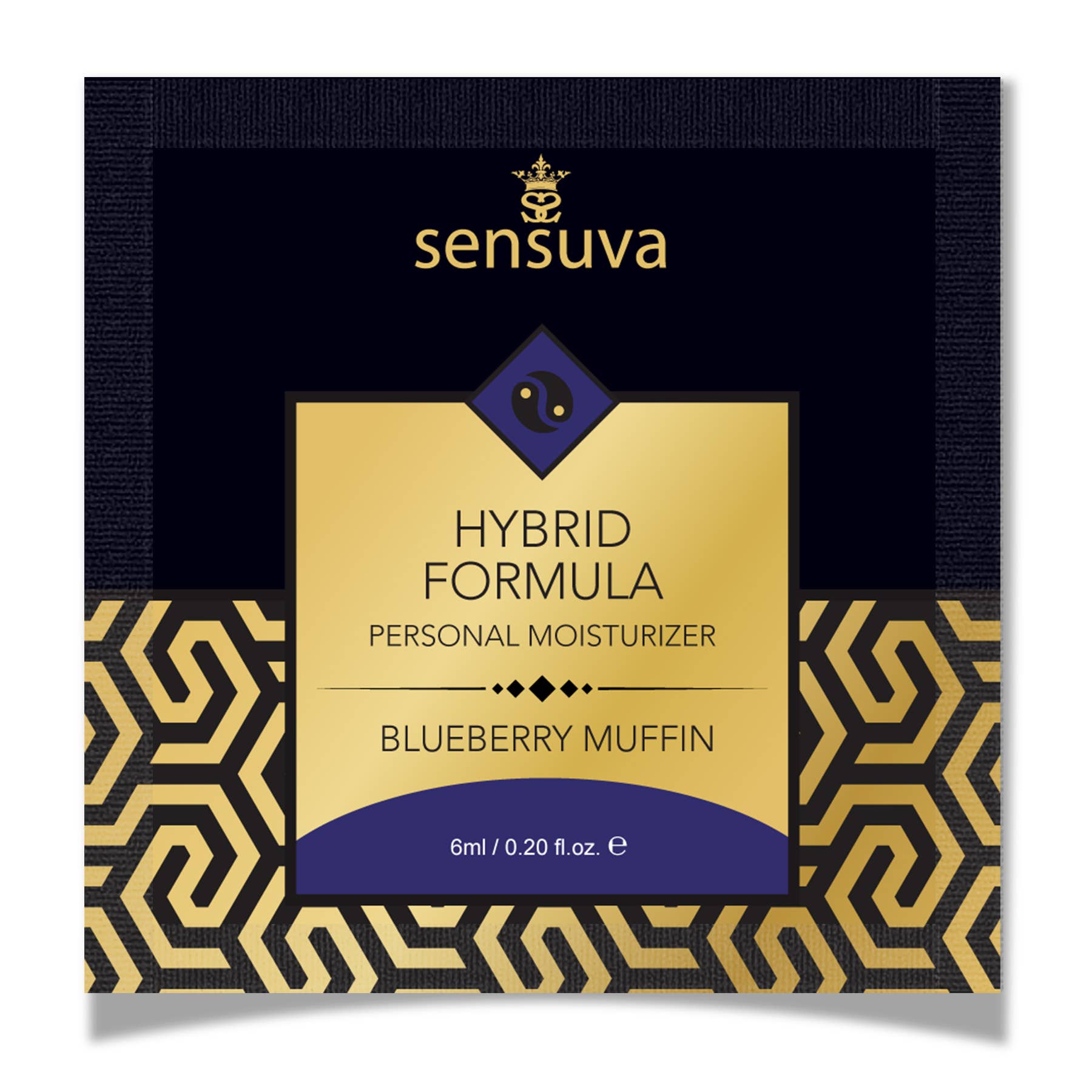 Sensuva - Wholesale Personal Lubricant - Hybrid Personal Moisturizer - Blueberry Muffin, Single-Use0
