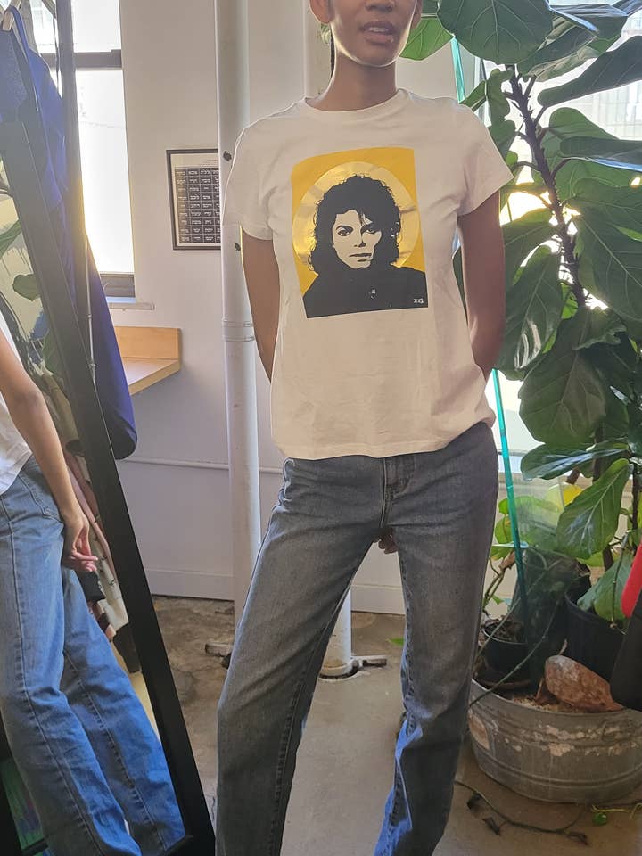 Proof of Concept - Wholesale Screen Printed T-Shirt - Women's - Michael Jackson 21SS032