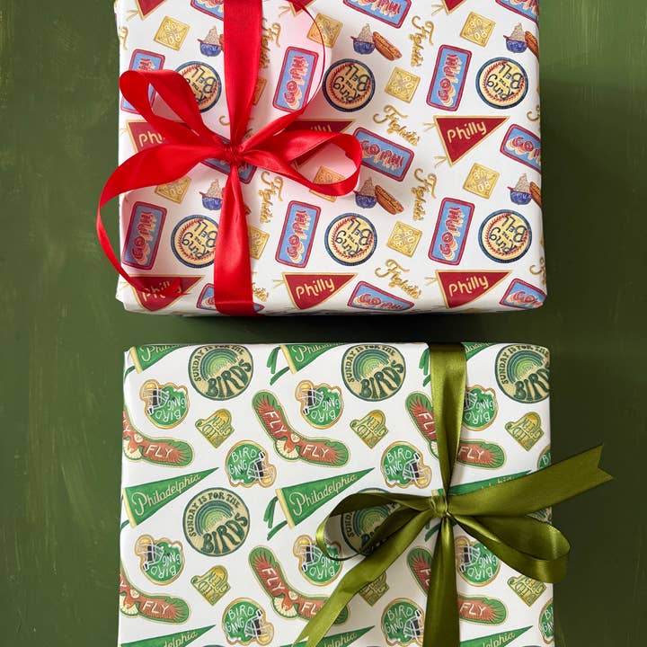 Meadowbrook Lane - Wholesale Wrapping Paper Roll - Philly Football Fan Wrapping Paper10