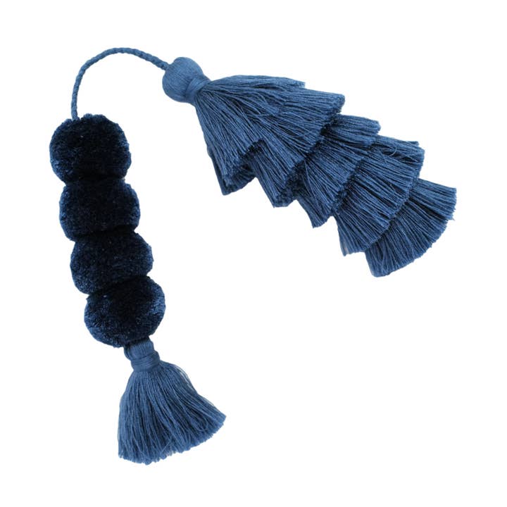 Flair Pom | Fog Blue for wholesale by The Lilley Line