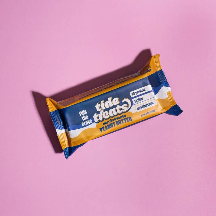 Tidetreats - Wholesale Snack Bar - TideTreats Peanut Butter -25g protein, 6g fiber, gluten free1