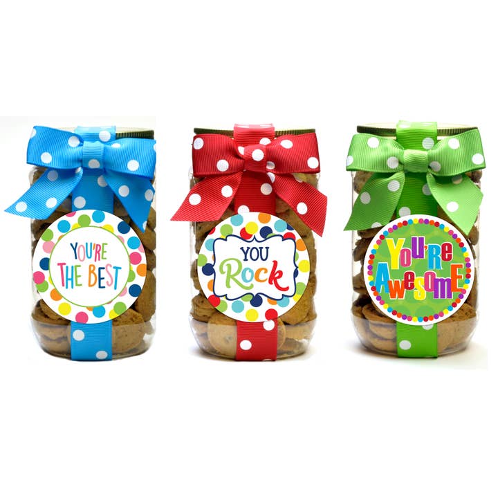 Cookie Jars - Motivational/Just Because Asst - Pint for wholesale by Oh, Sugar!
