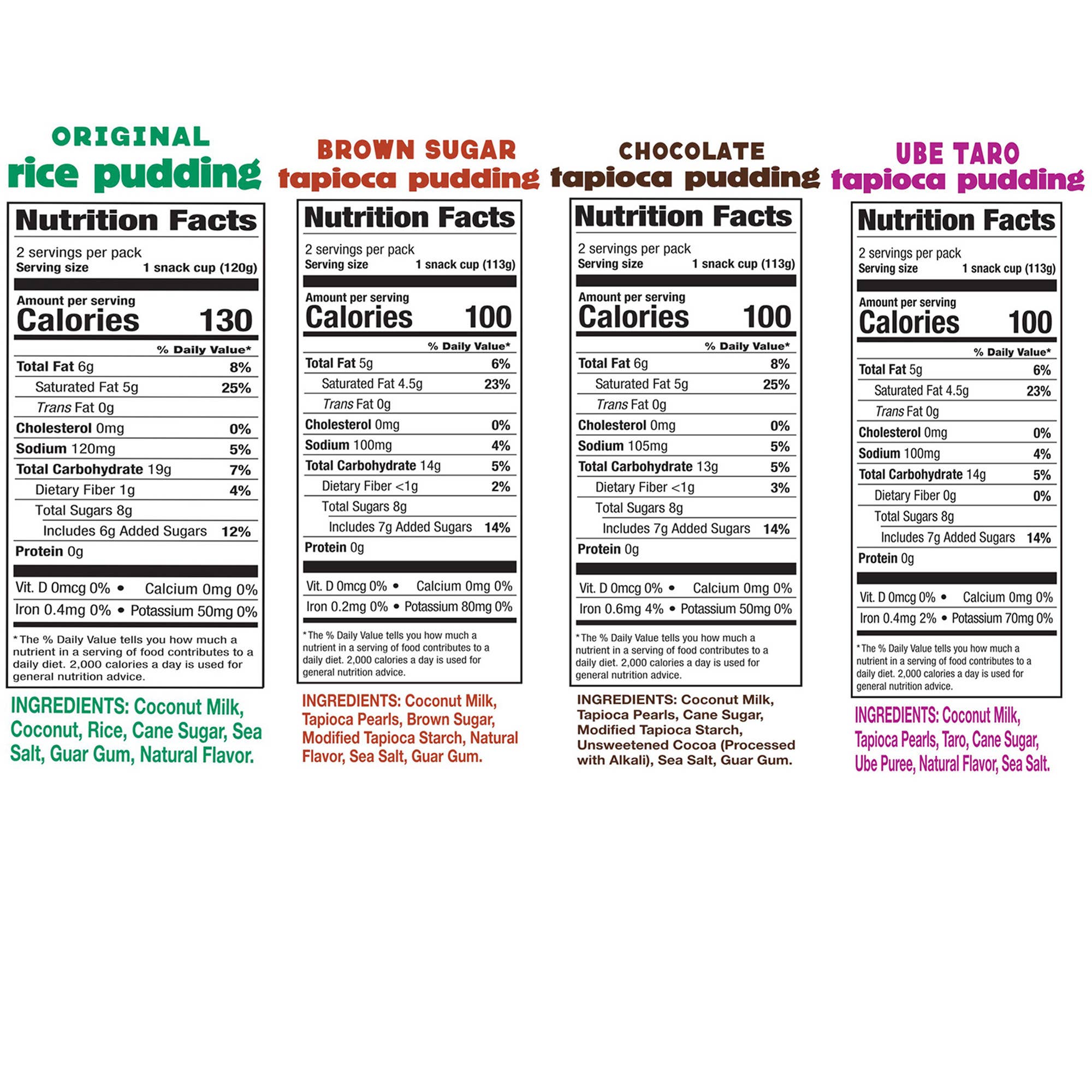 Sun Tropics - Vendita all'ingrosso Budini - Sun Tropics Pudding di Tapioca, Confezione Mista, 6 x 226 g1