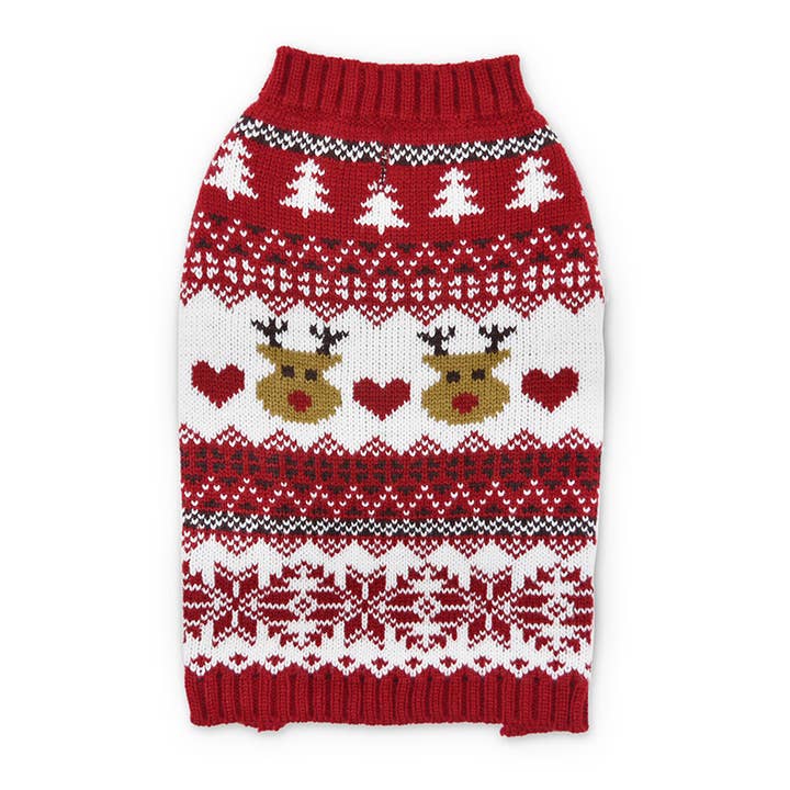 Dogo Pet - Wholesale Pet Sweater - Dog - Reindeer Fair Isle Sweater