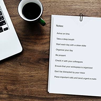 Fine Cardstock - Vente Assortiments de papeterie/cartes - Papier blanc brillant au format demi-lettre - 500 feuilles de 24 livres à coller et 60 livres de texte (90 g/m²) - Compatible avec le jet d'encre et le laser4