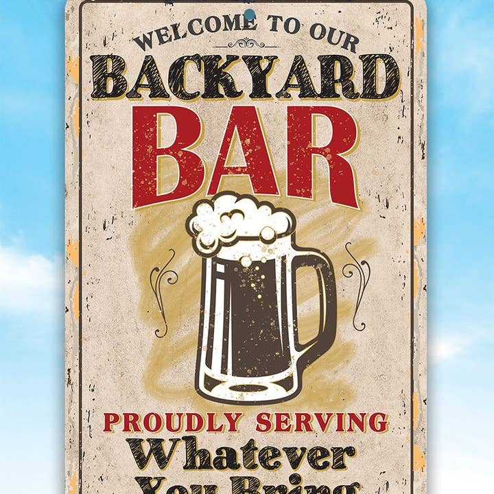 Lone Star Art Metal Signs - Wholesale Sign - Backyard Bar - Metal Sign4