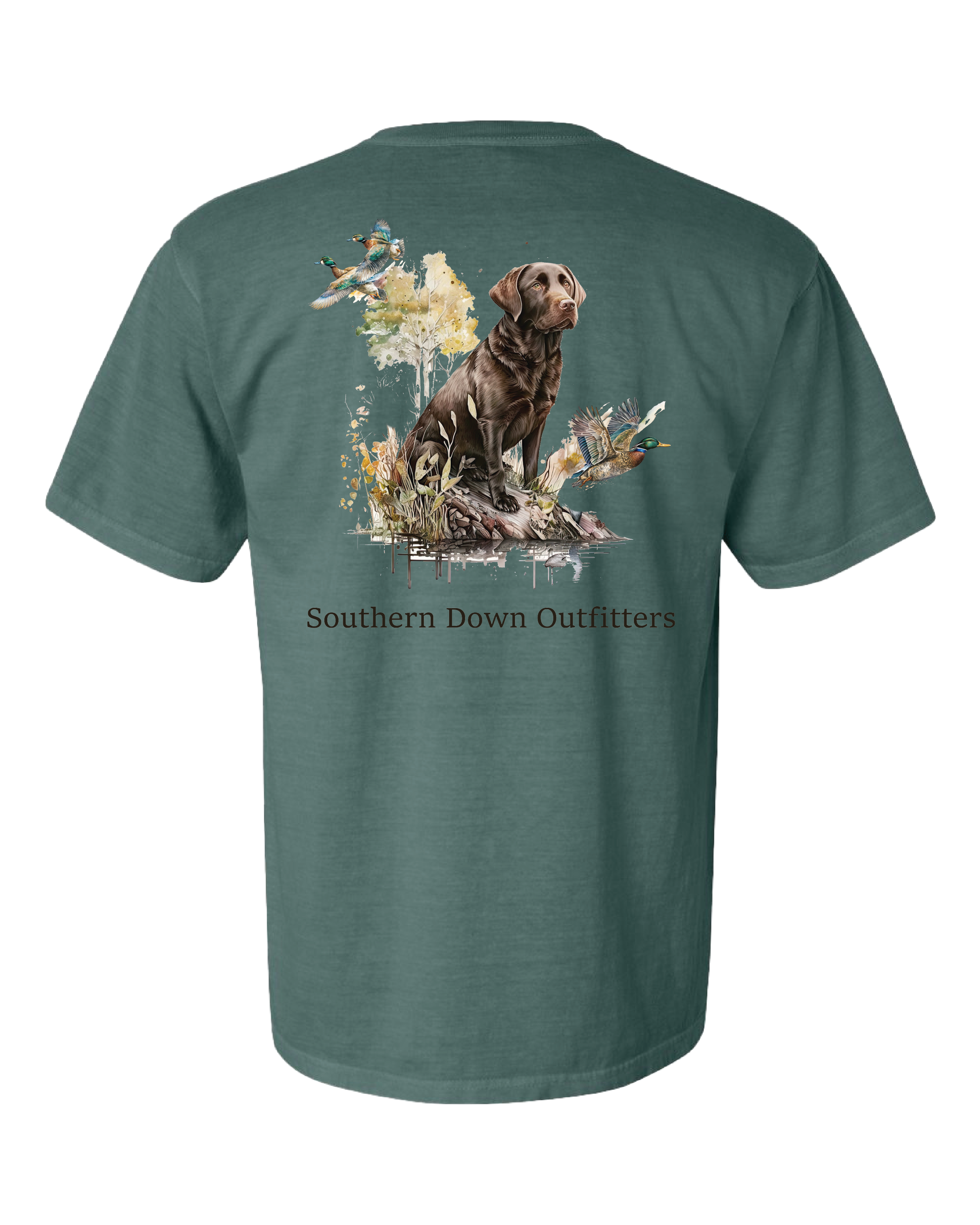 Southern Down Outfitters – wholesale T-shirts med screentryck – Unisex – Choklad Lab Tee1