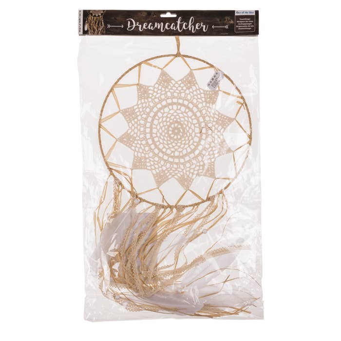 Out of the blue KG - Wholesale Dream Catcher - Ivory coloured fabric Dreamcatcher,2