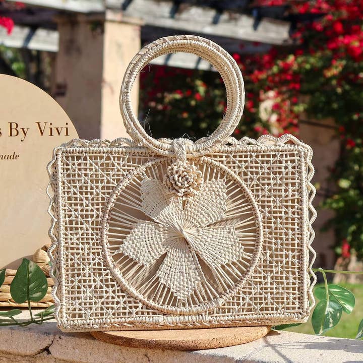 Bolso Rectangular de Asa Superior Flora & Thread para venta al por mayor de Collections By Vivi