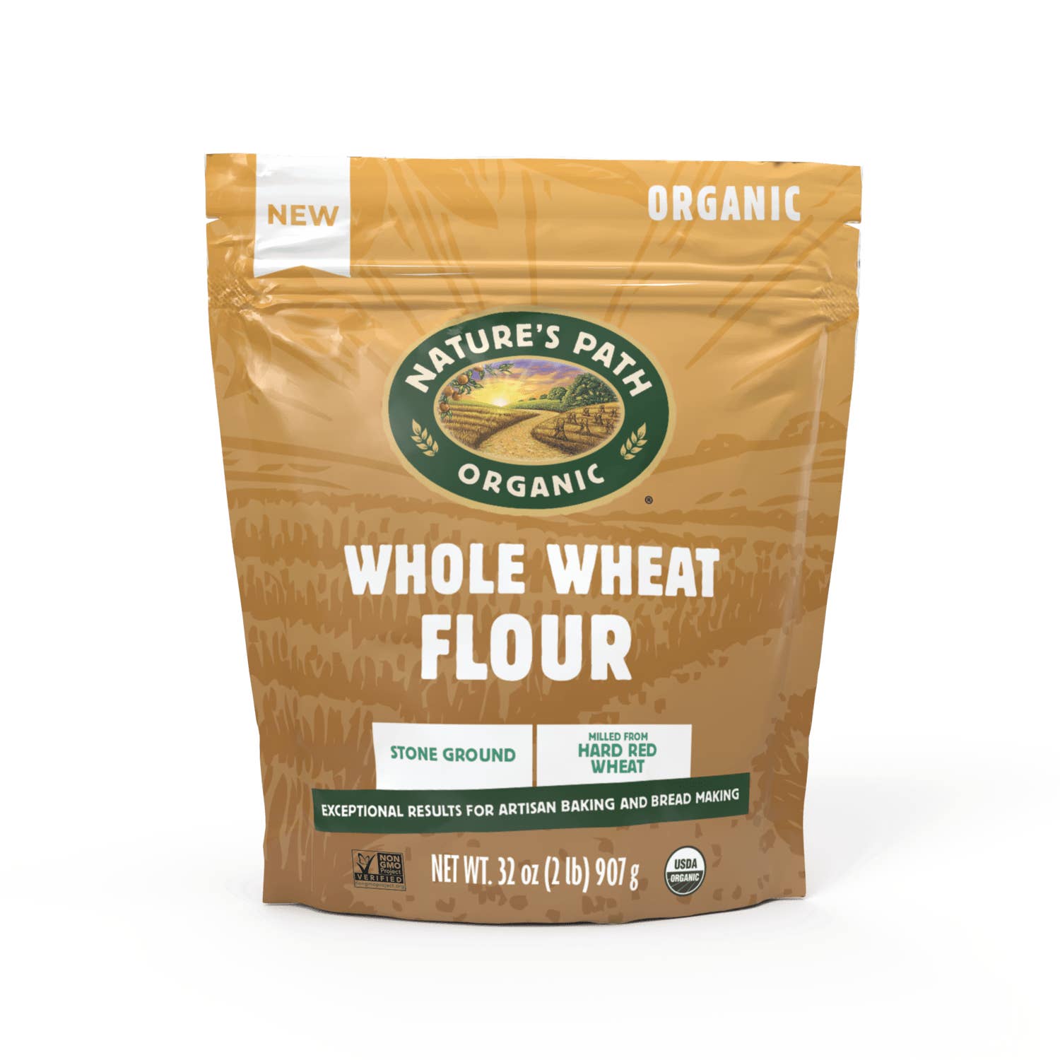 Nature's Path - Wholesale Flour - Whole Wheat Flour, 32 oz Bag (Case of 4)