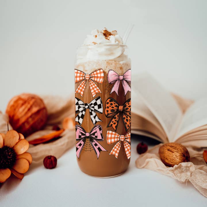 Gia Roma - Wholesale Drinking Glass/Cup - Halloween Tumblers Cute Fall Glass Cup Gifts & Kitchen Decor2