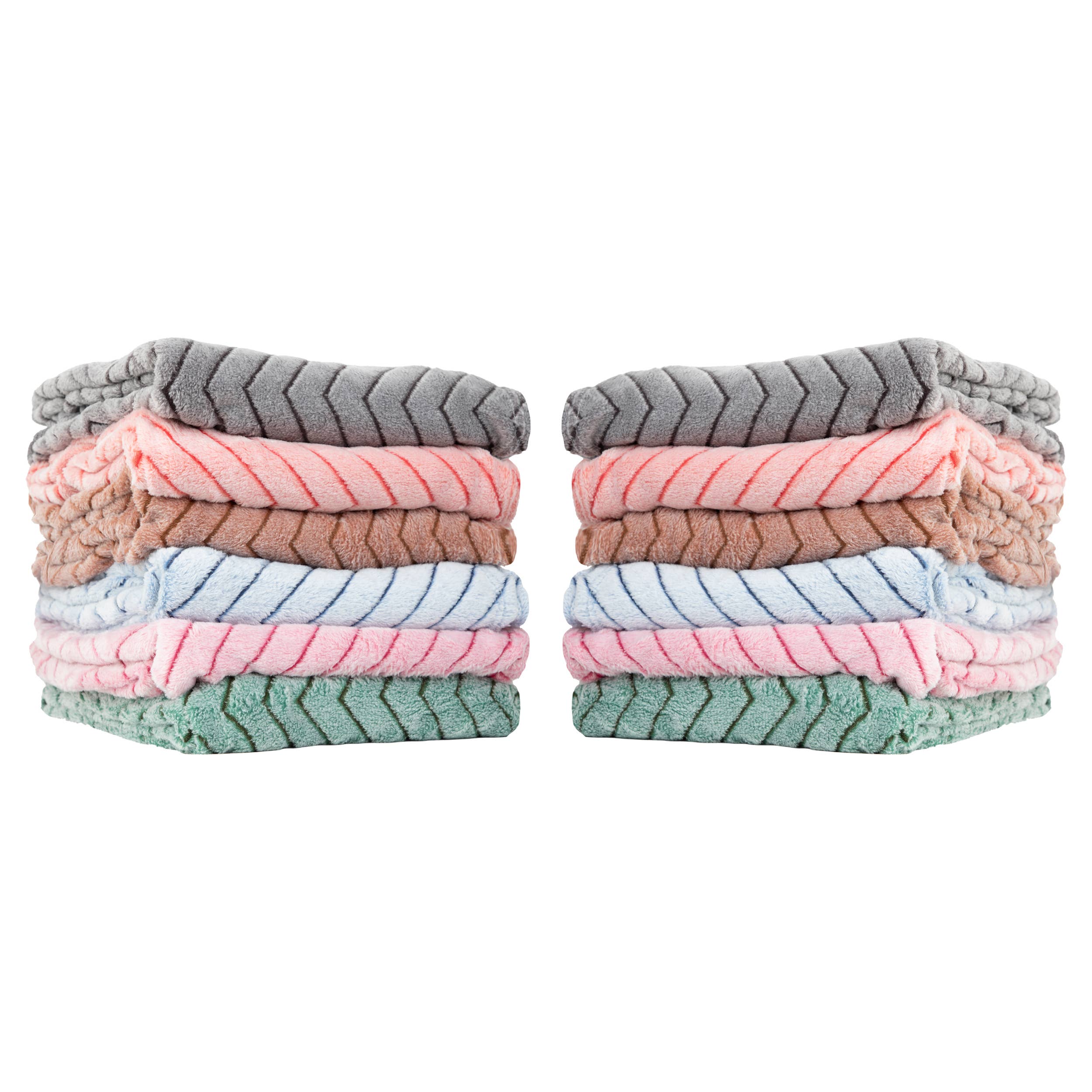 Arkwright Home - Wholesale Throw Blanket - Fleece Throw Blankets, Chevron Pattern1