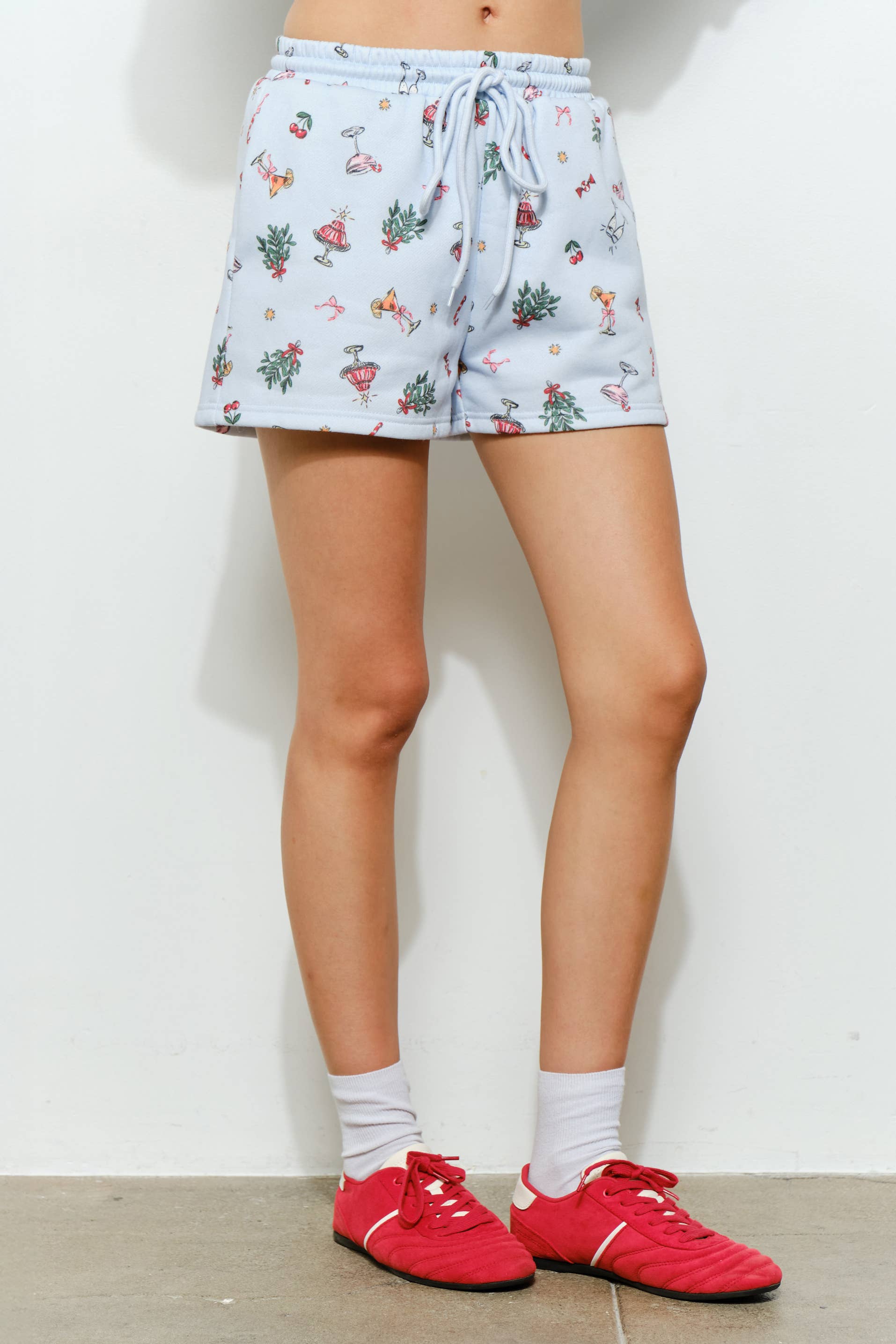 Pretty Garbage - Wholesale Lounge Shorts - Women's - RENNA SWEAT SHORTS - Festive, Holiday, Lounge3
