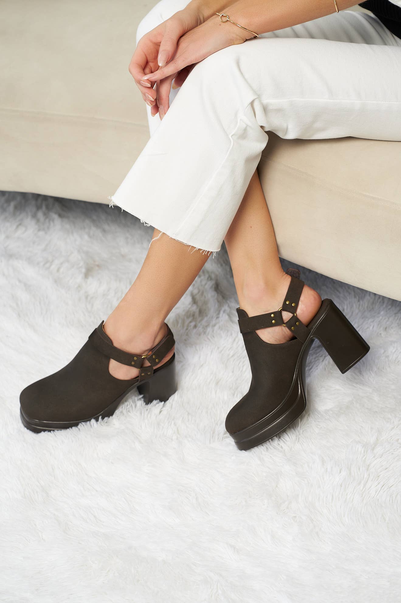 CCOCCI - Wholesale Platform Heels - Women's - PALAZZO PLATFORM HARNESS STRAP OPEN HEEL BOOTIES9