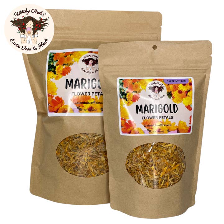 Witchy Pooh's Marigold Tea - Flower Petals, Calendula and other Purchase Wholesale artificial marigold flowers. Free Returns & Net 60 Terms on Faire trending on Faire.