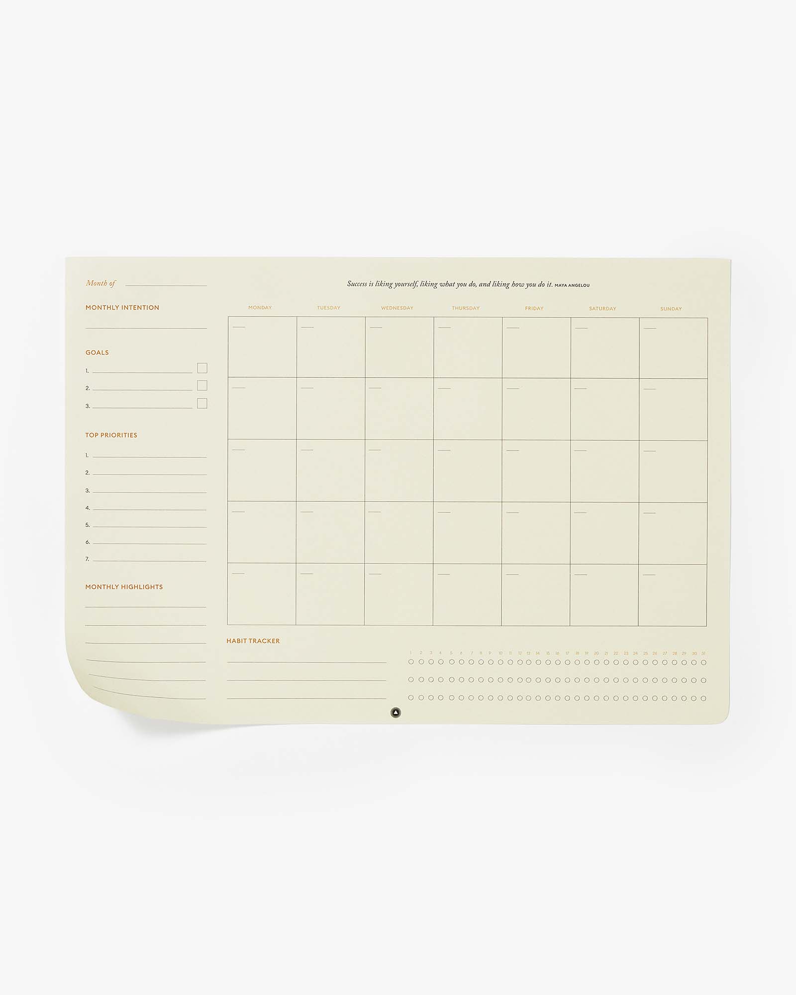 Intelligent Change - Wholesale Planner - Productivity Planner Monthly Desk Pad Calendar - Mindfulness3
