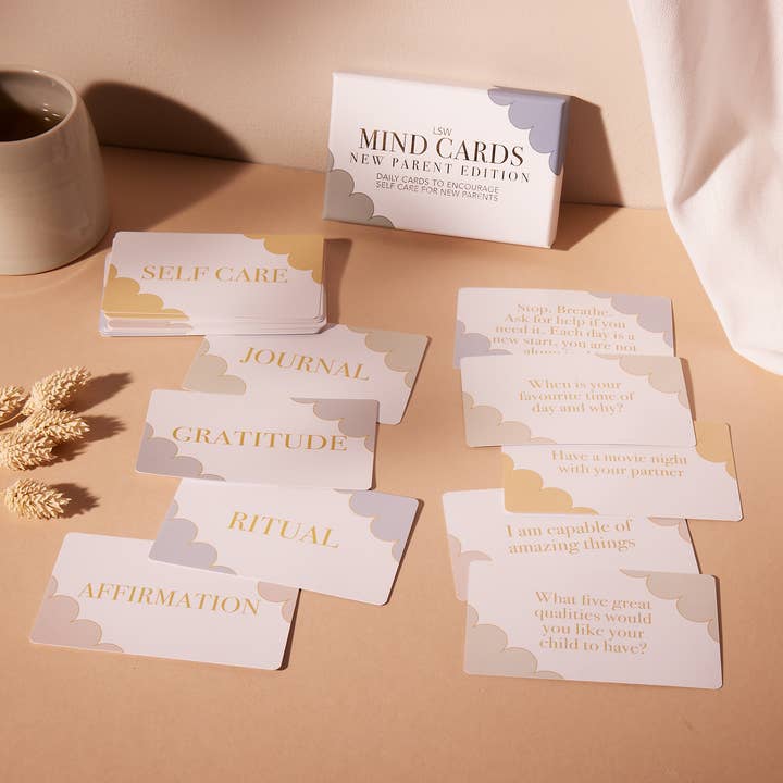 LSW London - Wholesale Card Game - Mind Cards: New Parent Edition - Self care for Mum & Dad