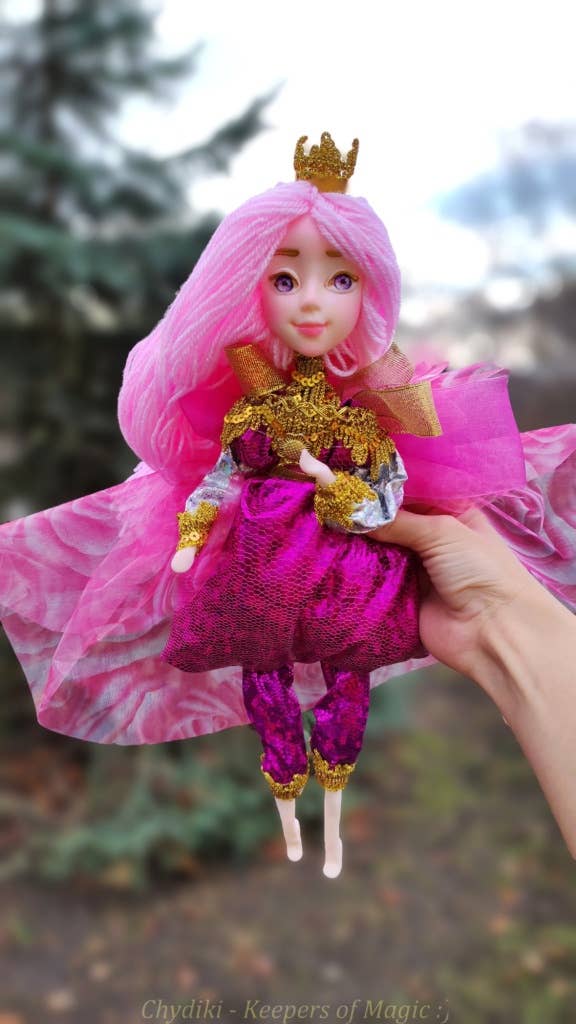 all colors of rainbow Large Mermaid doll with big eyes for wholesale on Faire1