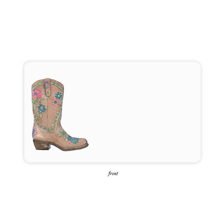 Cowboy Boot Little Notes® – Boxed Set of 85 Mini Note Cards for wholesale by E. Frances Paper