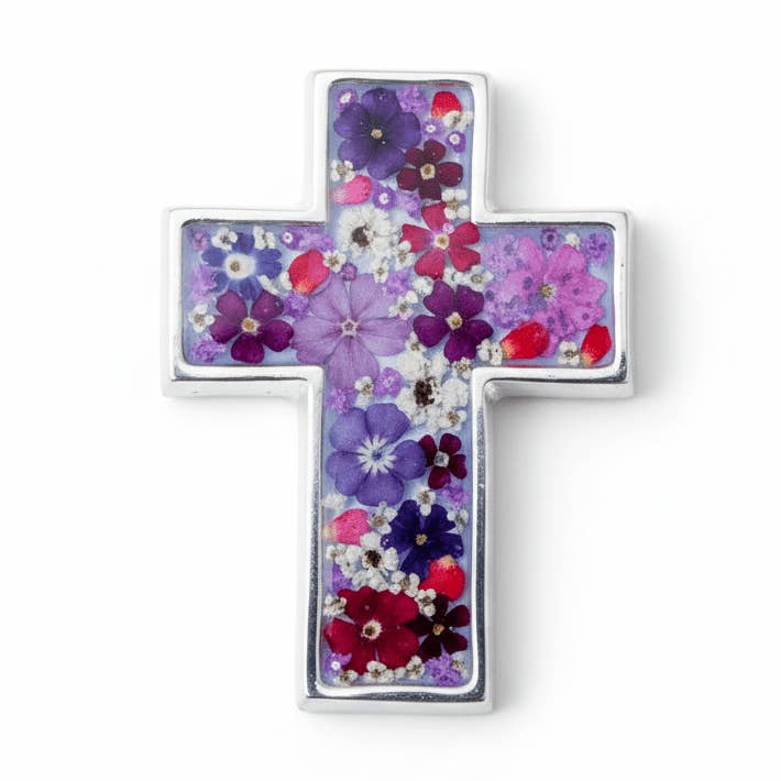 Presset Blomsterkors 4.5" for engroshandel hos Guadalupe Gifts