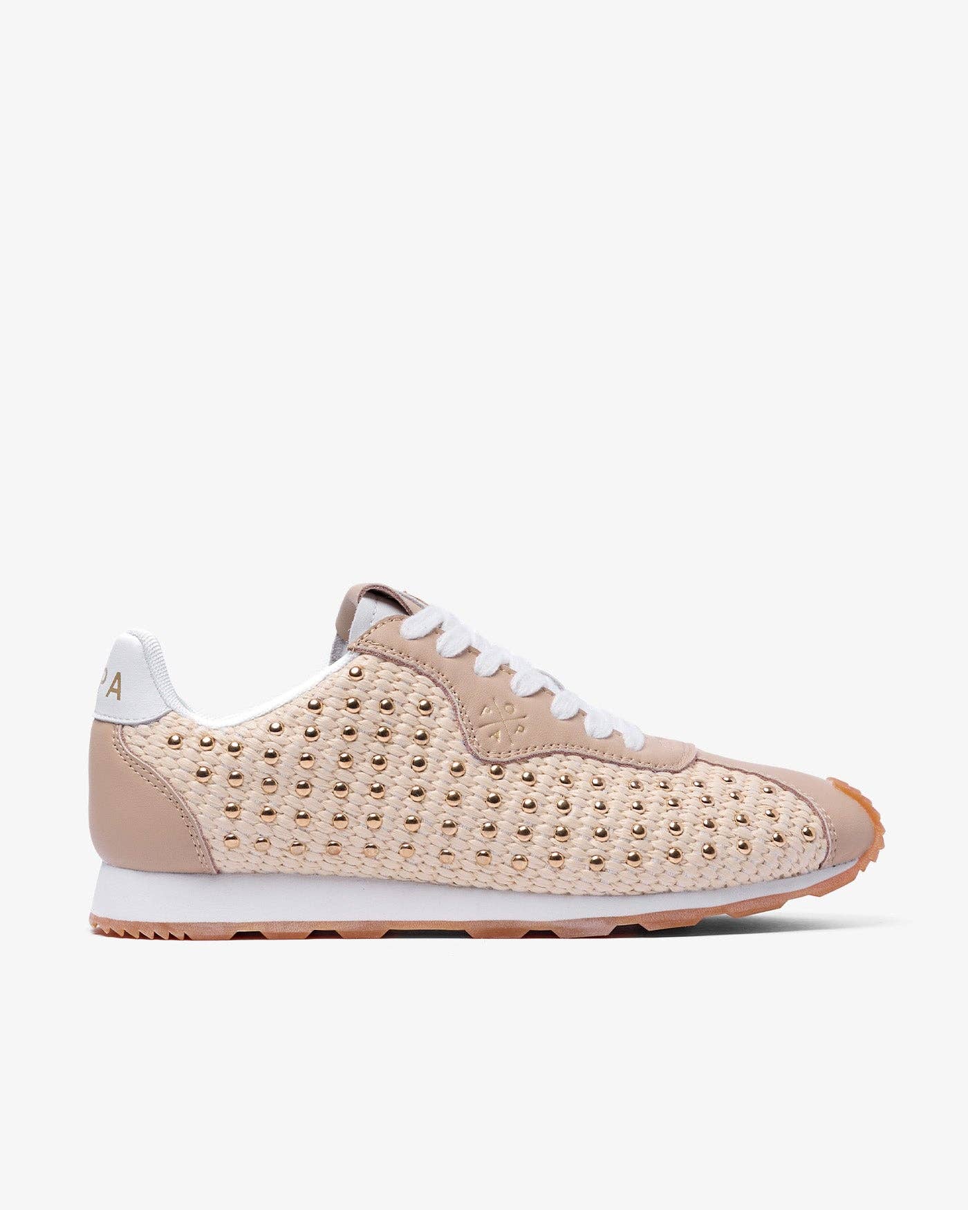 POPA - Wholesale Lifestyle Sneakers - Women's - Kira Studded Beige Sneaker