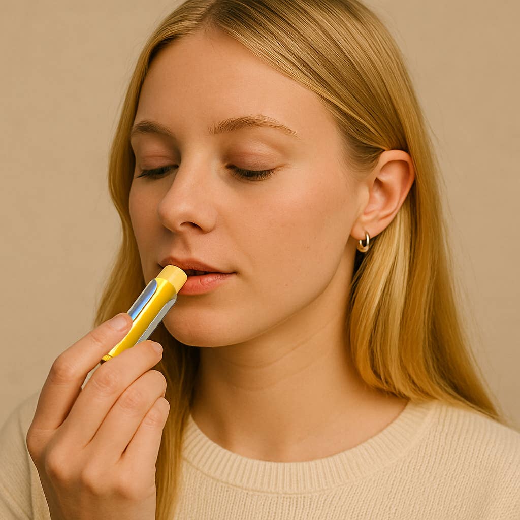 Tallac House - Vendita all'ingrosso Custodia per burro di cacao - Portachiavi per Balsamo Labbra: Inox con Protezione a Quadrante1