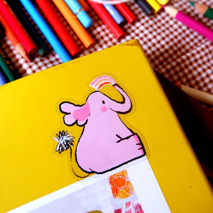 Bronagh Lee - Wholesale Sticker - Pink Elephant Sticker2