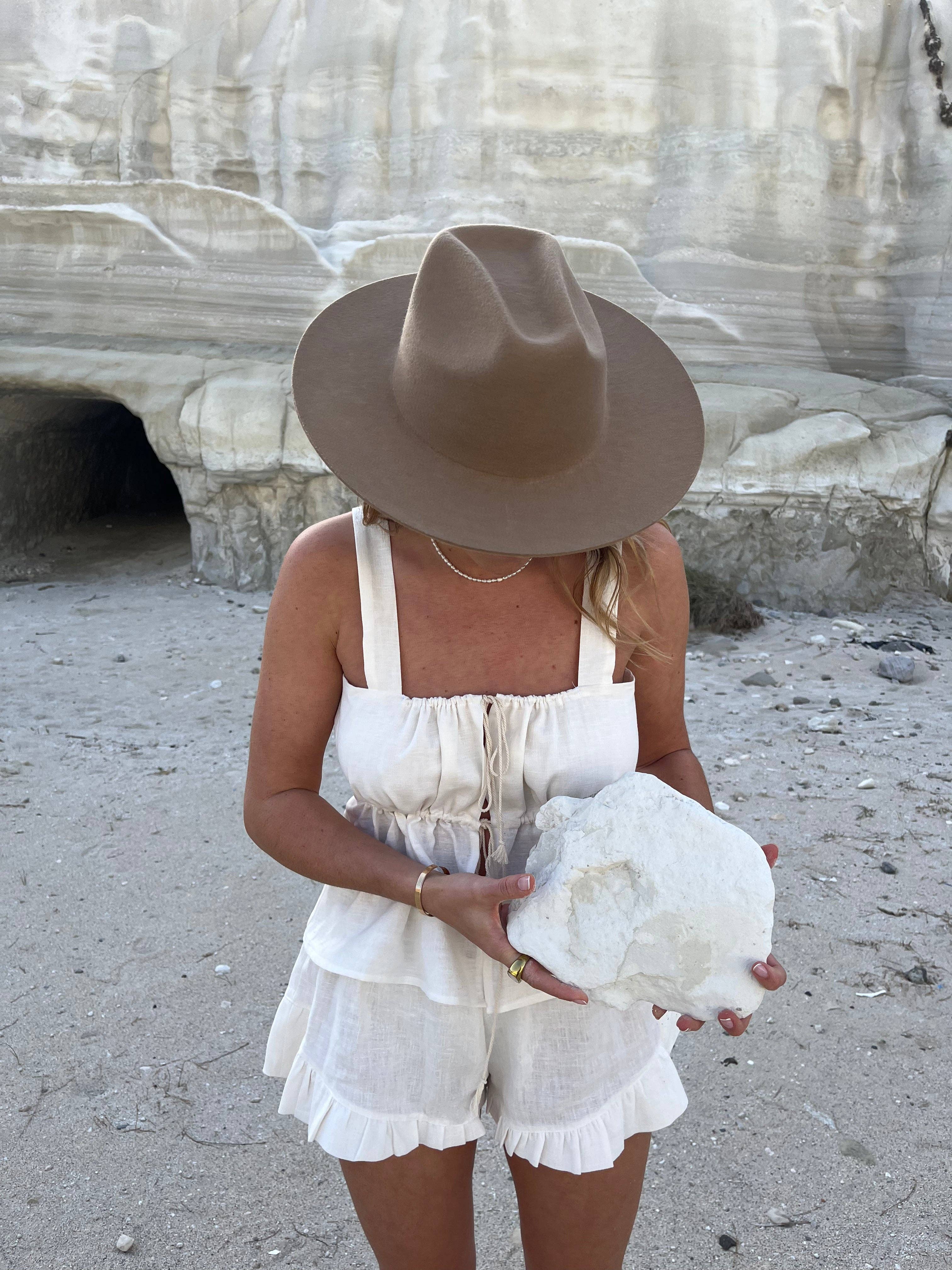 White Mykonos Blouse for wholesale on Faire3