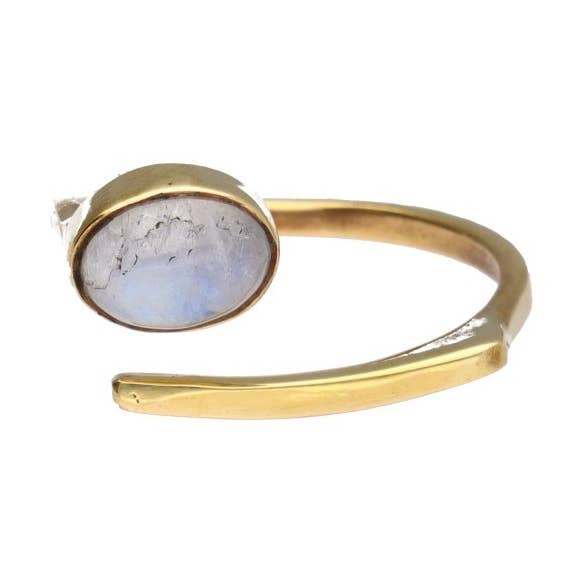 Vives de la Cortada S.L - Wholesale Cocktail/Statement Ring - Adjustable bronze with Random Mineral 1-1-0