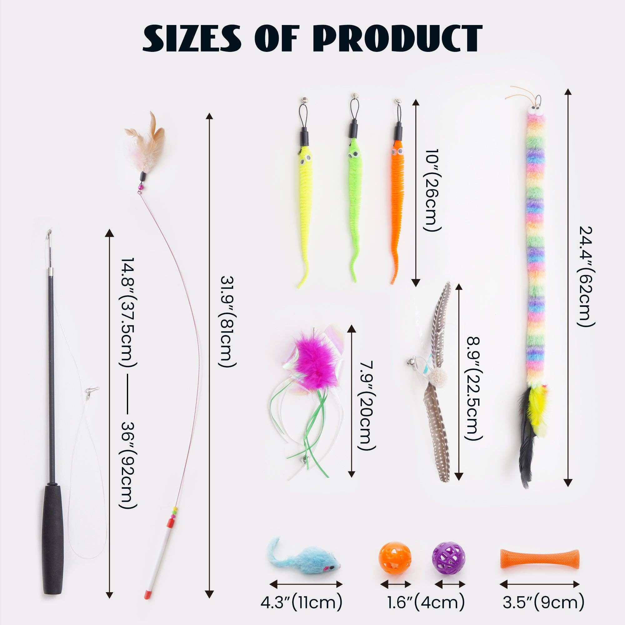 Nocciola - Vente Set de jouets – chat - Ensemble de jeu Pawsible pour chat1