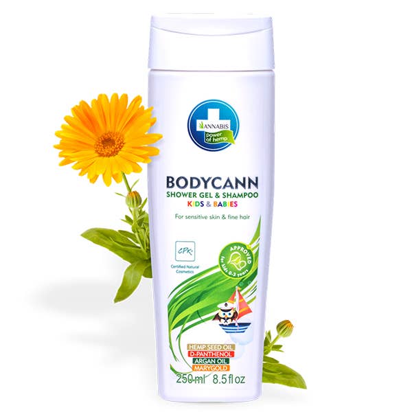 Annabis BODYCANN Kids & Babies 2-in-1 Shower Gel & Shampoo for wholesale by Annabis North America