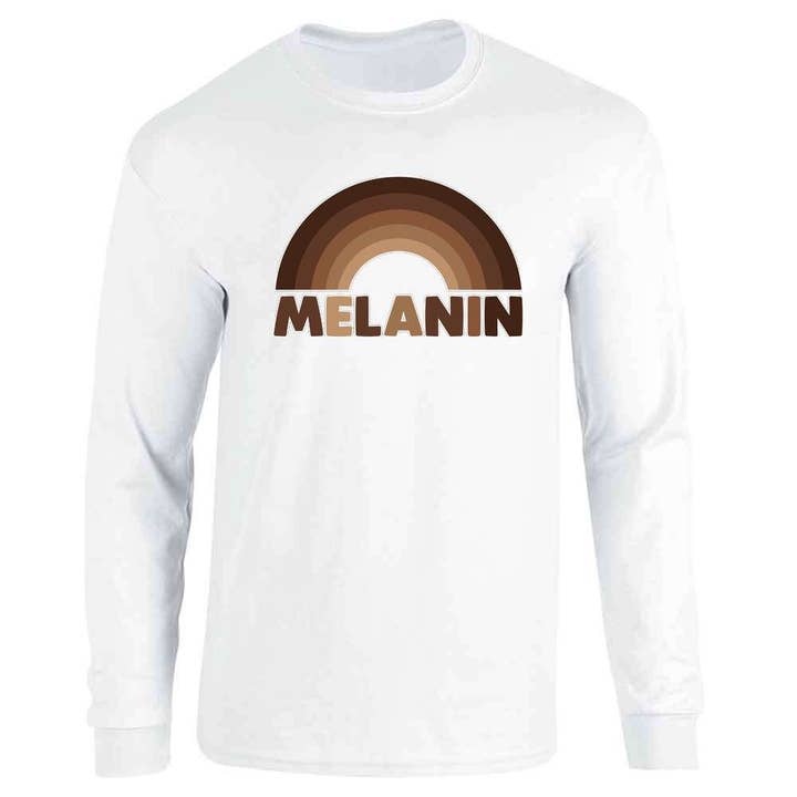 Melanin Rainbow Black History Pride BHM BLM à manches longues pour la vente par Pop Threads