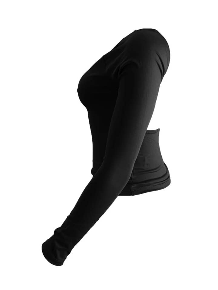 Top de manga larga sin espalda para venta al por mayor de Babes