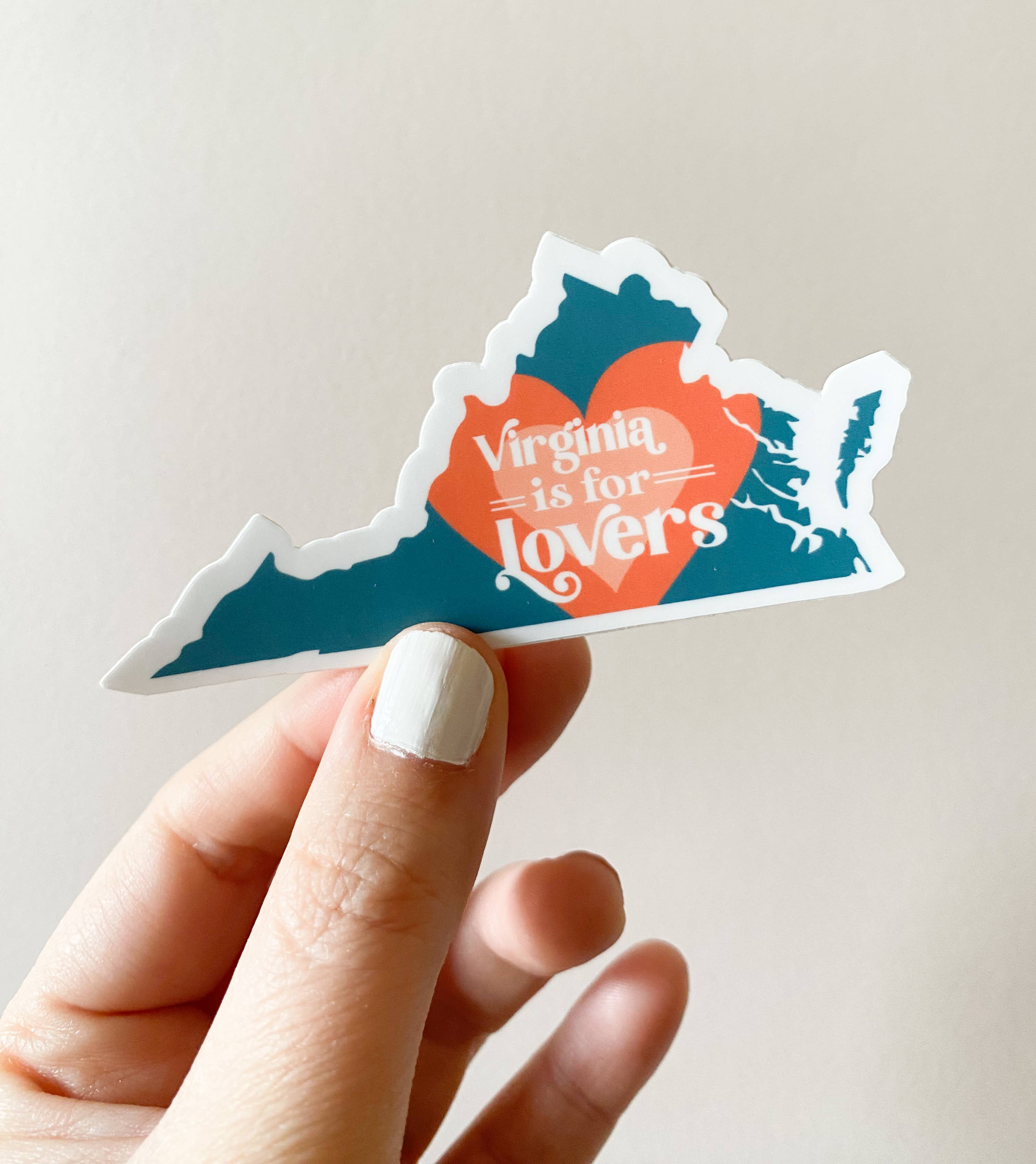 Bottlebrush Graphics - Wholesale Sticker - Virginia is for Lovers State Silhouette Sticker4