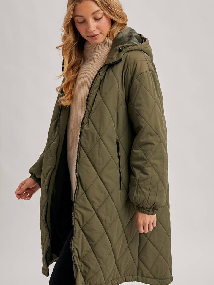 Bluivy – wholesale Puffer jacket – Women’s – LONGLINE QUILTED PUFFER JACKET22