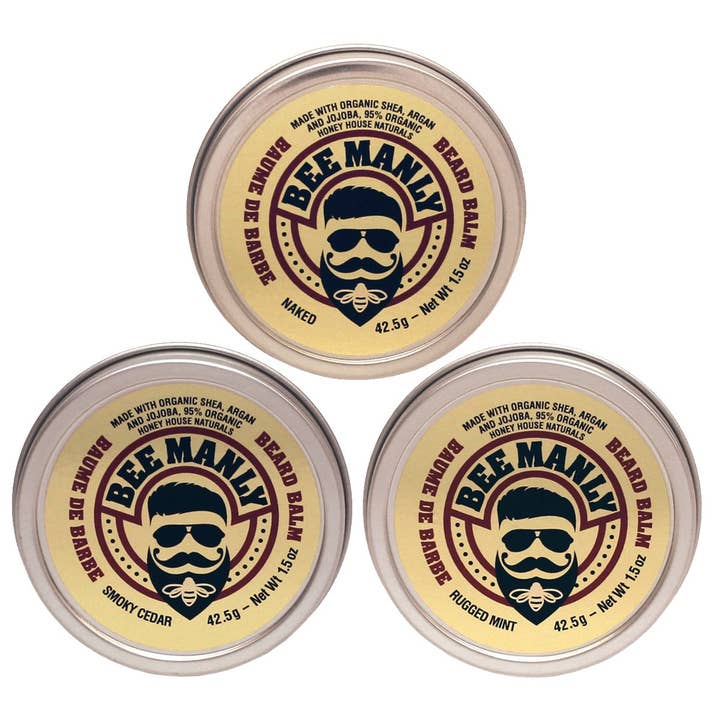 Honey House Naturals - Wholesale Beard Styling Product - Bee Manly Beard Balm - Individual - Organic10
