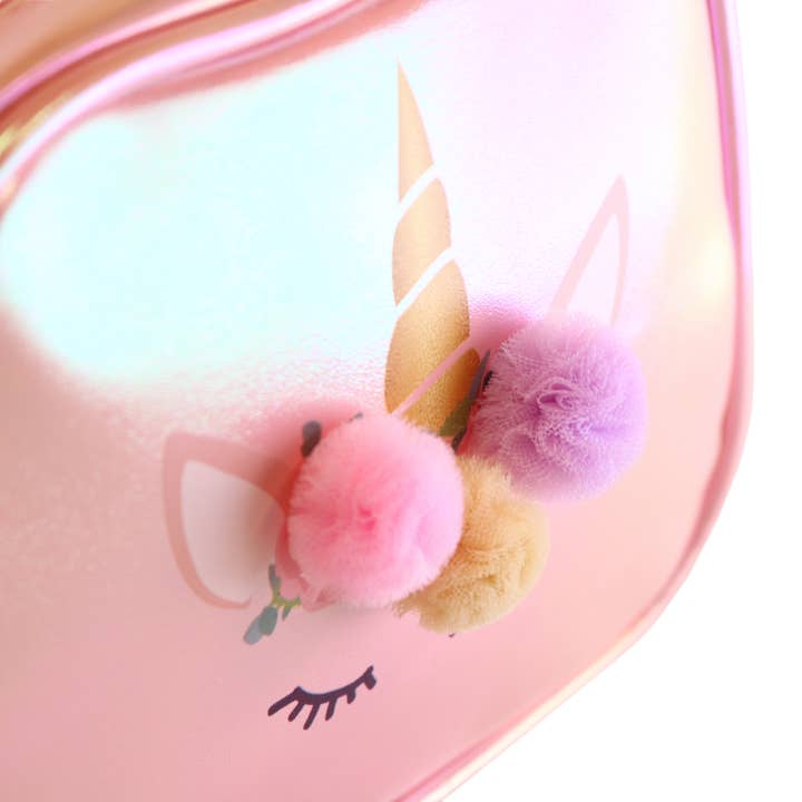 Doe a Dear - Wholesale Crossbody bag – kids - P30 B1284 Unicorn Holographic Purse (3 Colors)1