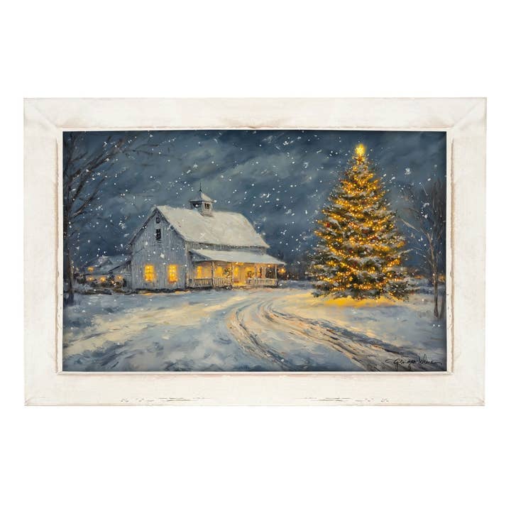 ginger blue - Wholesale Christmas Wall Art - Christmas in the Country - Horizontal Frame2