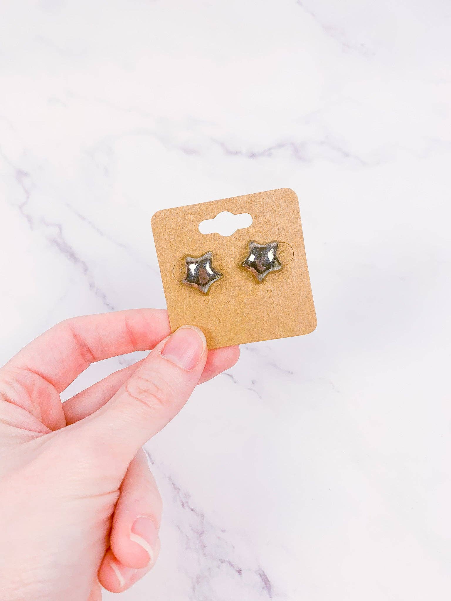 Peachpot Ceramics - Venta al por mayor Pendientes de botón/aretes de poste - Pendientes celestiales de porcelana7