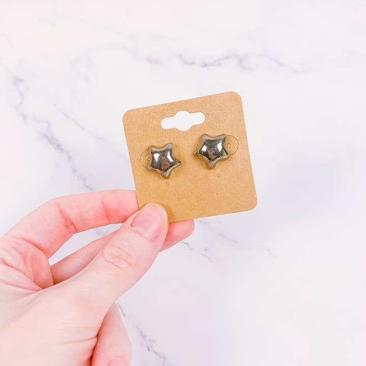 Peachpot Ceramics - Venta al por mayor Pendientes de botón/aretes de poste - Pendientes celestiales de porcelana7