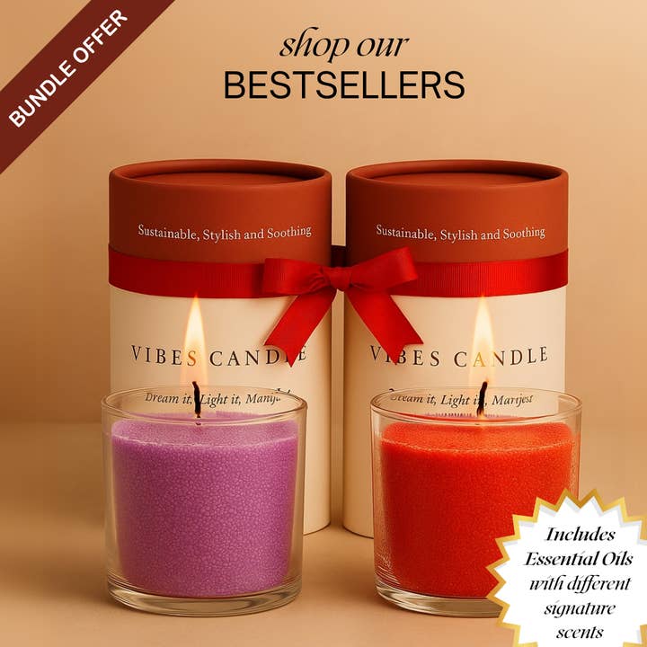 TOP 2 BEST SELLERS + Wicks for wholesale by Vibes Pearled Candle
