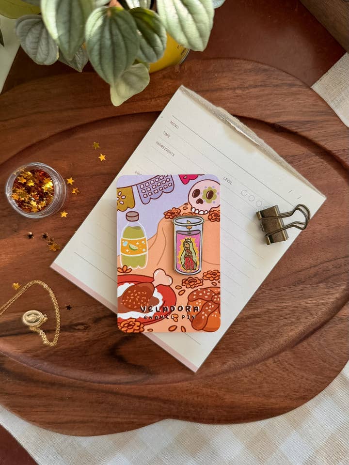 Épinglette Veladora pour la vente par Marlene Vega Studio