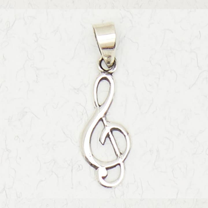 Pendentif en argent sterling - Music Note pour la vente par Nirvana LLC