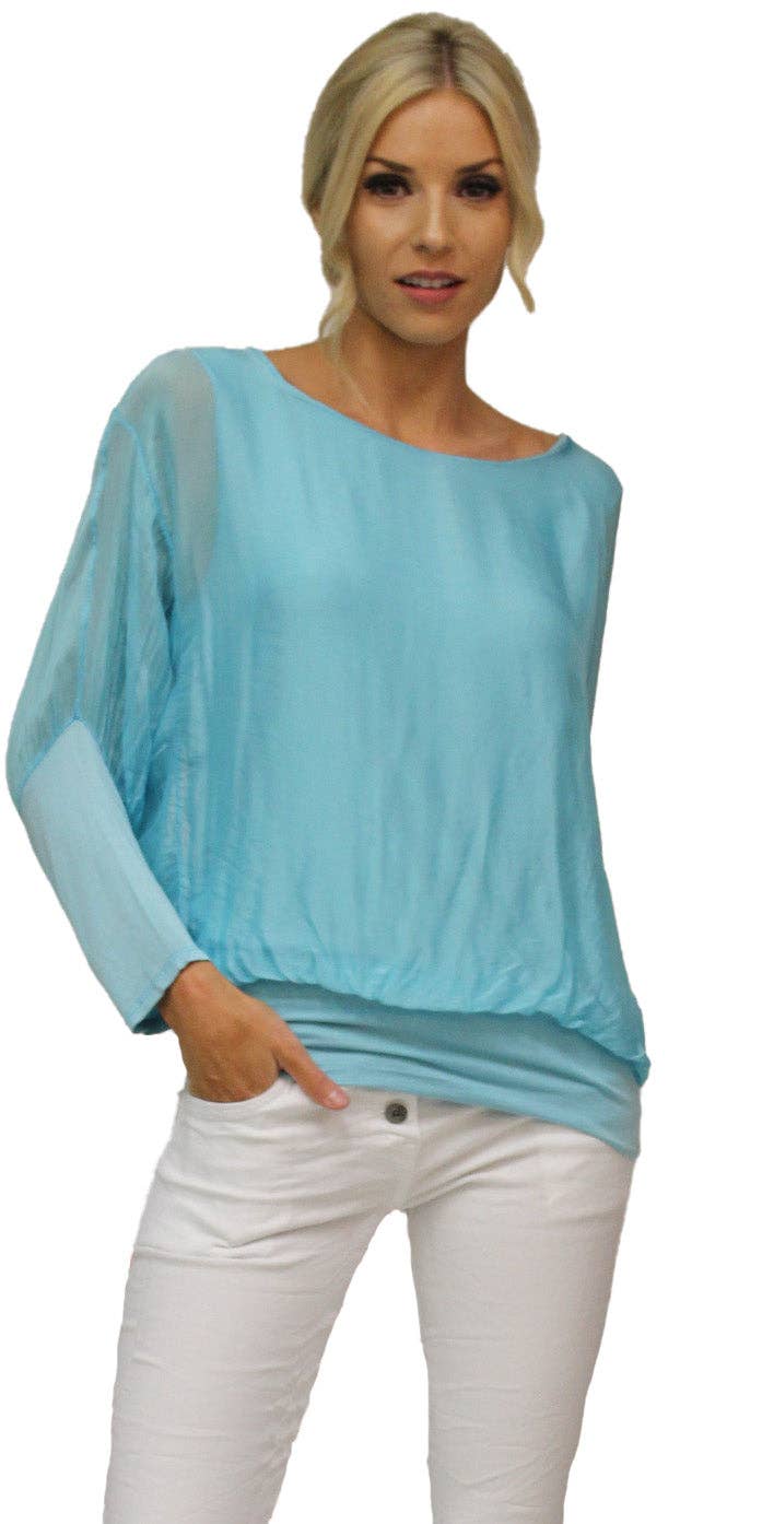 Gigi Moda - Wholesale Blouse - Women's - Sheer Batwing Blouse36