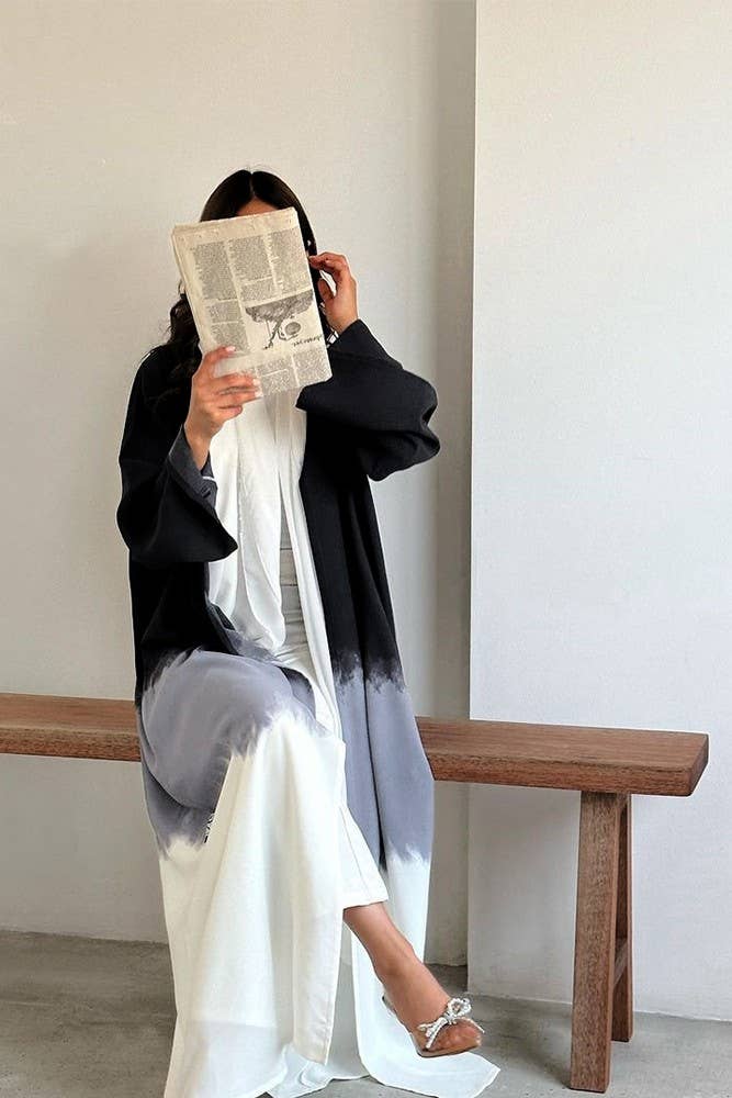 UNISHE - Wholesale Kimono - Women's - Summer Color Block Tie Dye Open Kimono ZK13690