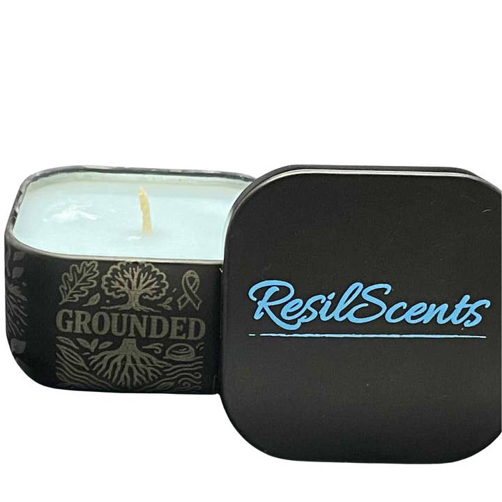 Vela en lata ResilMini Grounded – Vela de soja de 2 oz para venta al por mayor de ResilScents WholeSale