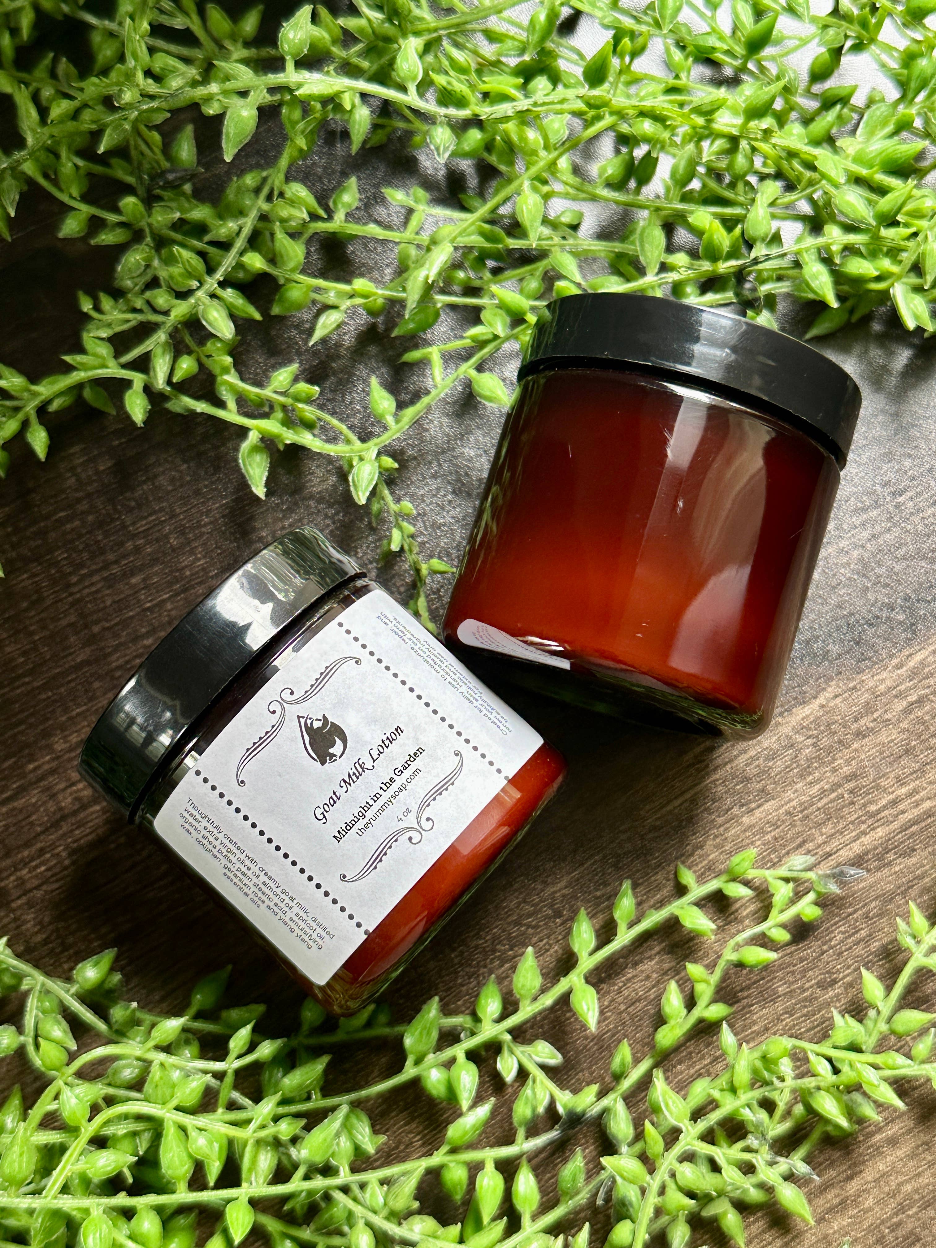 The Yummy Soap - Wholesale Body Cream/Lotion - Midnight in the Garden Goat Milk Lotion, Floral Lotion 4oz1