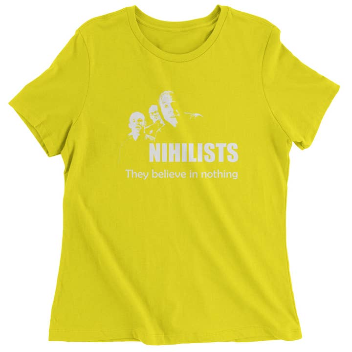 Ferocitees - Wholesale Screen Printed T-Shirt - Women's - Nihilists Lebowski Women's T-Shirt10