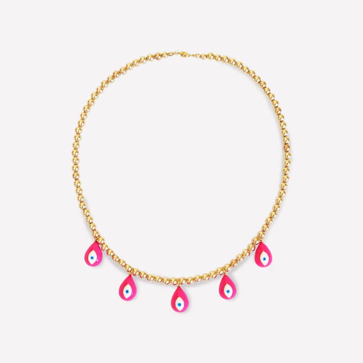 22 Jewelry - Wholesale Pendant/Charm Necklace - RANIA EYE NECKLACE 6MM8