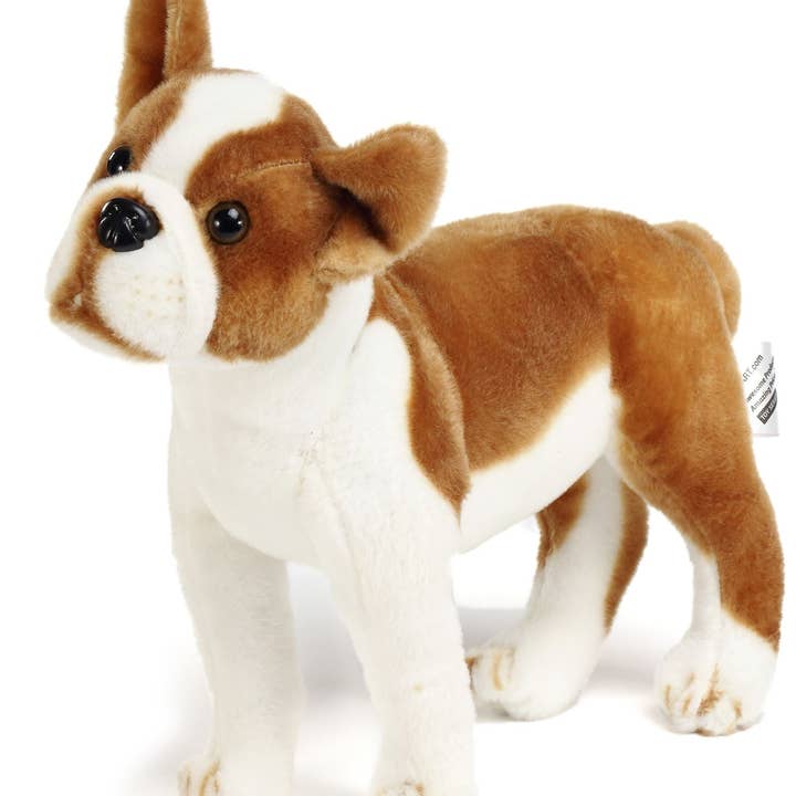 VIAHART Toy Co. - Vendita all'ingrosso Peluche - Bambini e neonati - Boxer Bobby The Boston Terrier, peluche di peluche per cani di taglia grande, di Tiger Tale Toys